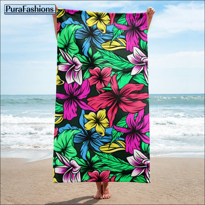 Floral Beach Towel | PuraFashions.com