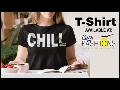 "Experience the chill vibes with our 'CHILL' tees in various colors! Perfect for everyone, available at PuraFashions.com 🌈 #ChillTogether #FashionForward"