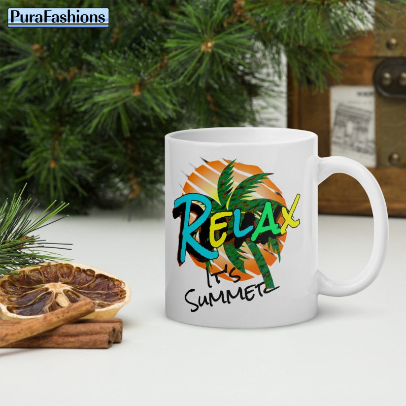 Relax Its Summer Coffee Mug | Purafashions.com