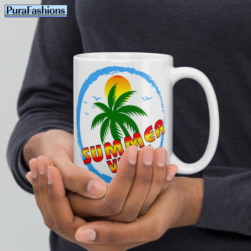 Summer Vibes Glossy Coffee Mug | Purafashions.com