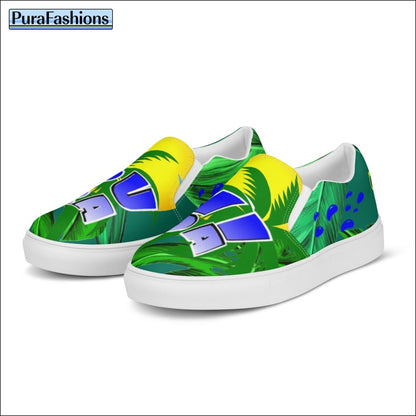 Women's Tropical Slip-On Canvas Shoes | PuraFashions.com