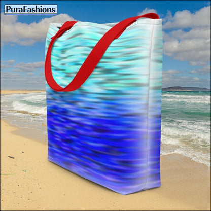 Blue Wave Large Beach Bag | PuraFashions.com