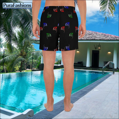 Men's Dolphin Print Beach Shorts | PuraFashions.com