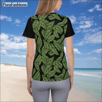 Women's Tropical Athletic T-shirt | PuraFashions.com