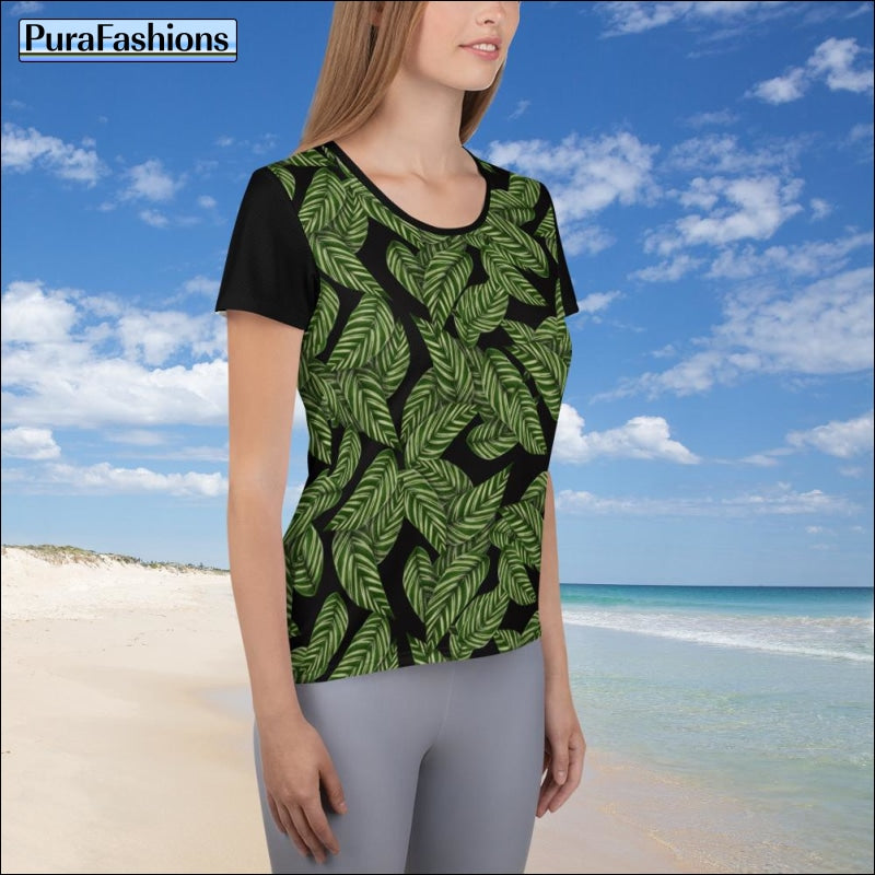 Women's Tropical Athletic T-shirt | PuraFashions.com