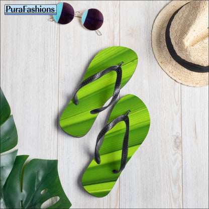 Tropic Stripe Flip Flops | PuraFashions.com