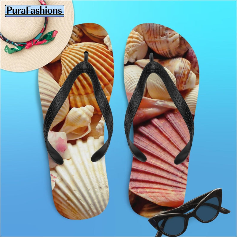 Beach Shells Flip Flops | PuraFashions.com