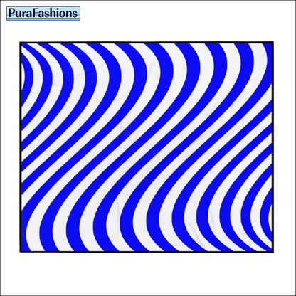 Blue Wave Throw Blanket | PuraFashions.com