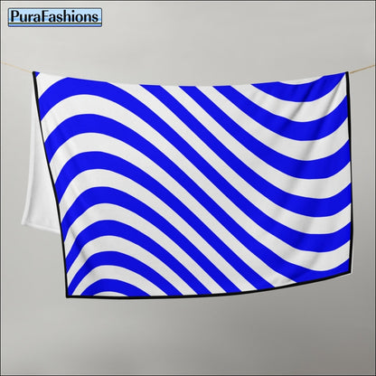 Blue Wave Throw Blanket | PuraFashions.com
