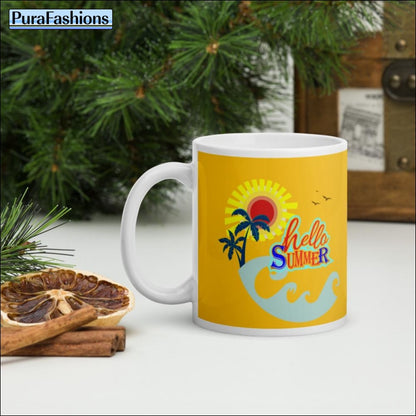 Hello Summer 11 oz. Coffee Mug | PuraFashions.com