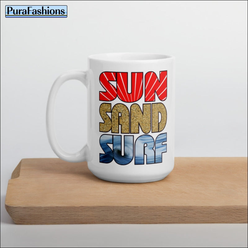 15 oz. Sun Sand Surf Coffee Mug | PuraFashions.com