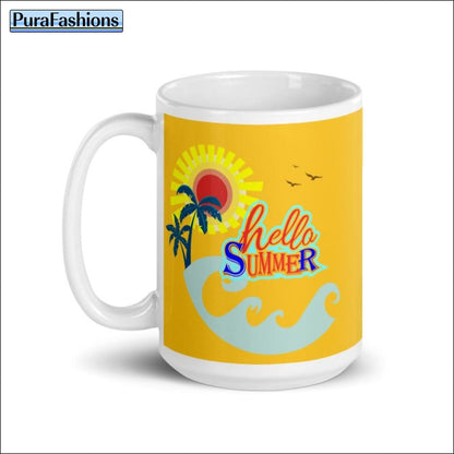 Hello Summer 15 oz. Coffee Mug | PuraFashions.com